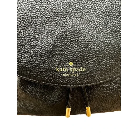 Kate Spade Black Leather Backpack - Picture 2 of 8